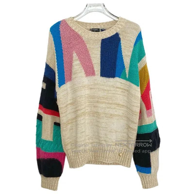 Chanel Chanel Colorful Wool Blend Sweater . Size S / US 4 / IT 40 - 1 Thumbnail
