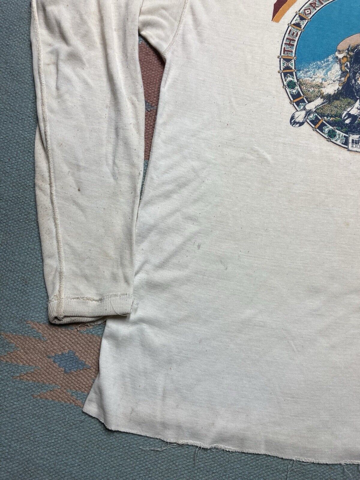 Vintage VTG 70s henley t shirt buffalo express distressed grunge XL Size US XL / EU 56 / 4 - 4 Thumbnail