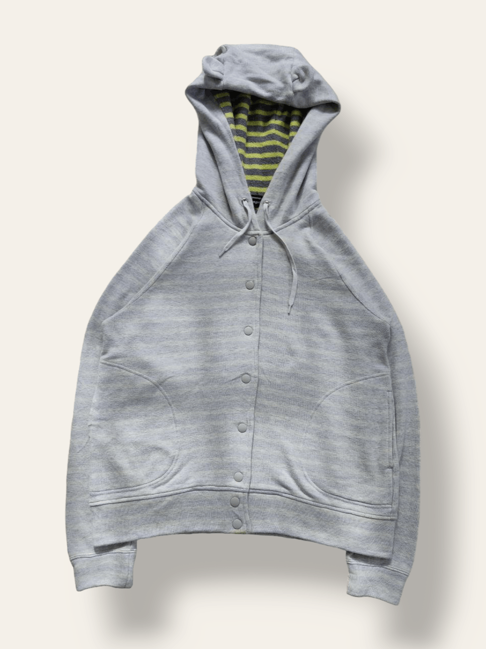 image of Jevous Enprie Bear By Issey Miyake Hoodie in Grey, Women's (Size Medium)