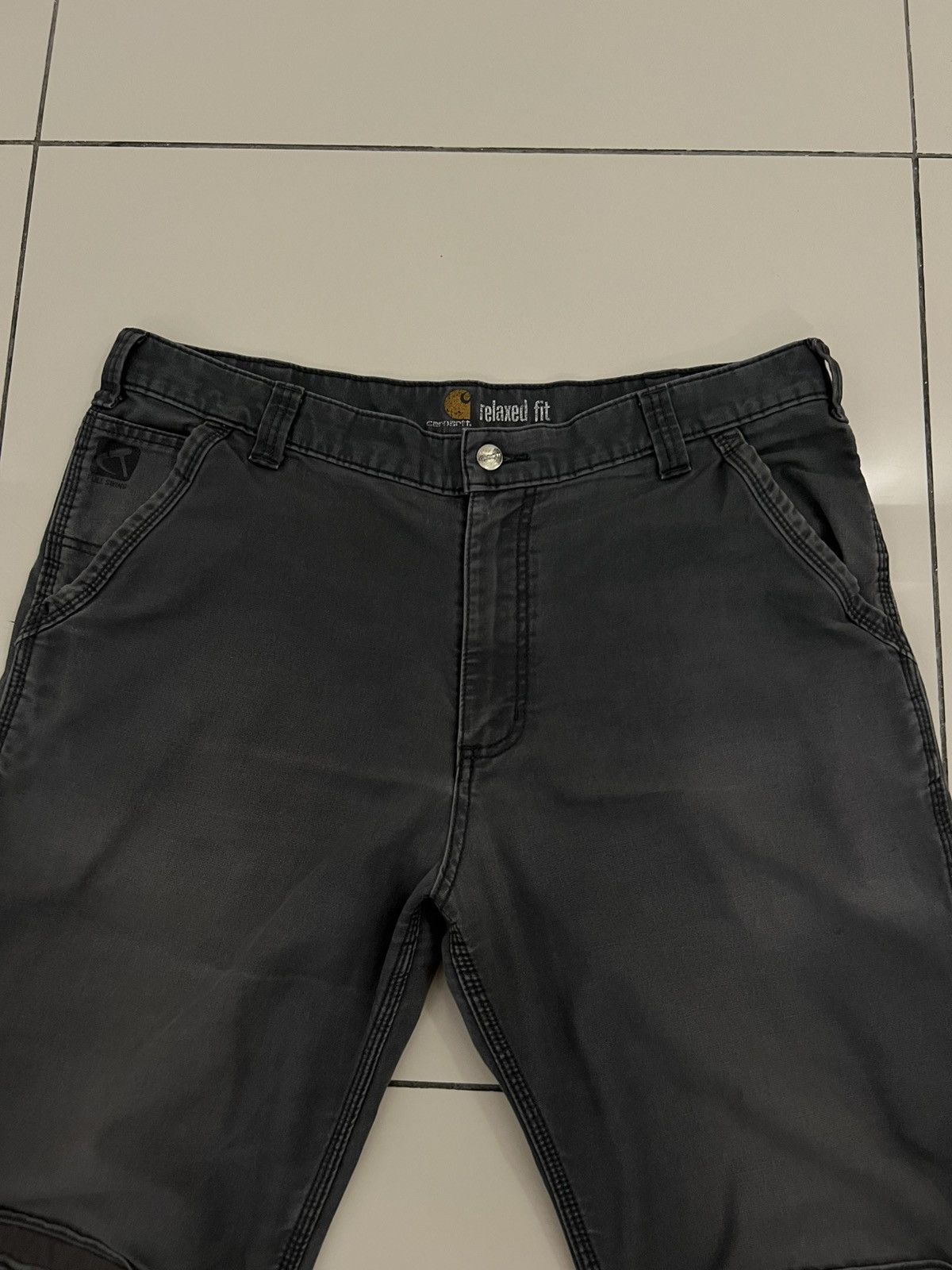 Carhartt Carhartt Relaxed Fit Staight Cargo Black (W38XL32) Size US 38 / EU 54 - 4 Thumbnail