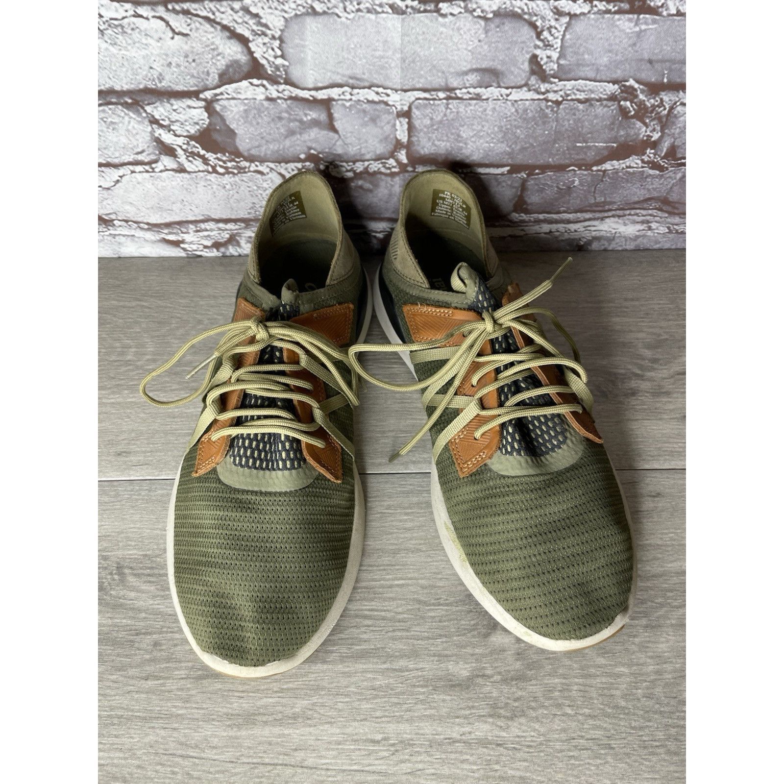 Olukai Olukai Mio Li Green Synthetic Brown Lace Up Sneaker Shoes Me Size US 11 / EU 44 - 2 Thumbnail