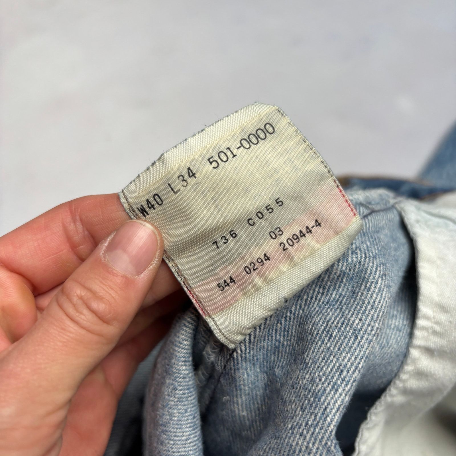 Levi's × Vintage VTG 90s Levi's 501 XX Made in USA Straight Leg Jeans 40x34 Size US 34 / EU 50 - 12 Thumbnail