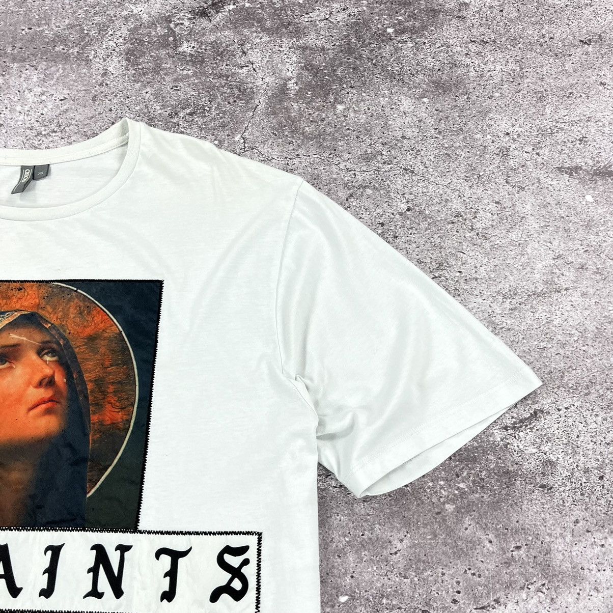 Asos ASOS T-Shirt Virgin Mary “Saints” Big Logo White Size 2XL Size US XXL / EU 58 / 5 - 5 Thumbnail