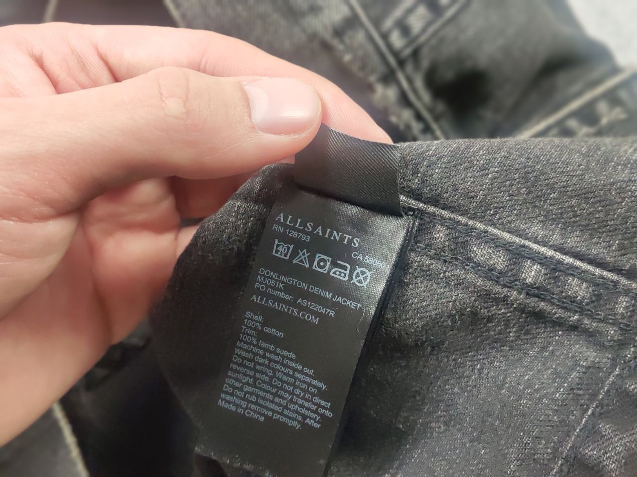 Allsaints Allsaints donlington Distressed Denim Jacket Washed Black Size US S / EU 44-46 / 1 - 15 Thumbnail