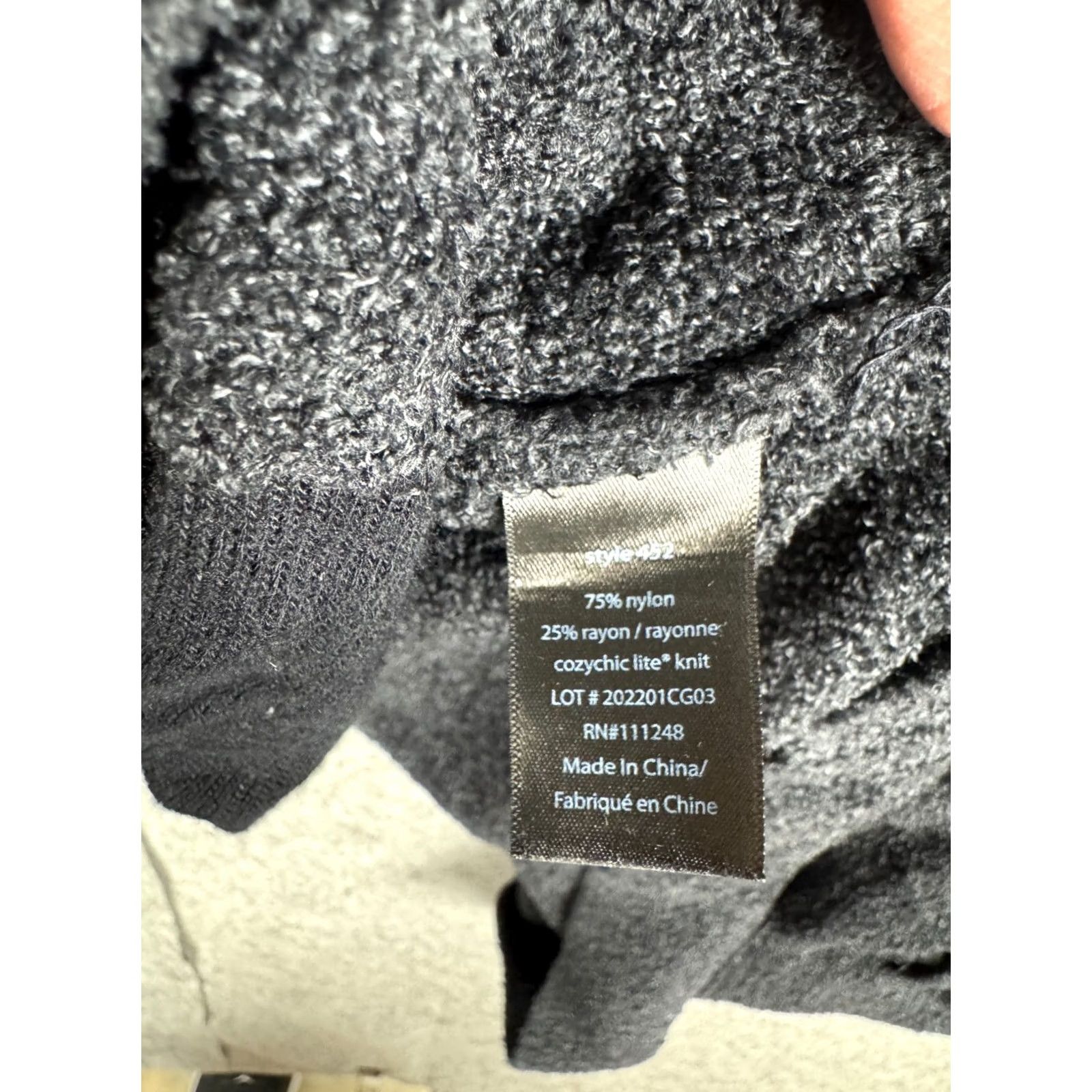 Vintage Barefoot Dreams Cozychic Lite Cardigan Sweater Women's L/XL Gray Charcoal Size XL / US 12-14 / IT 48-50 - 5 Thumbnail