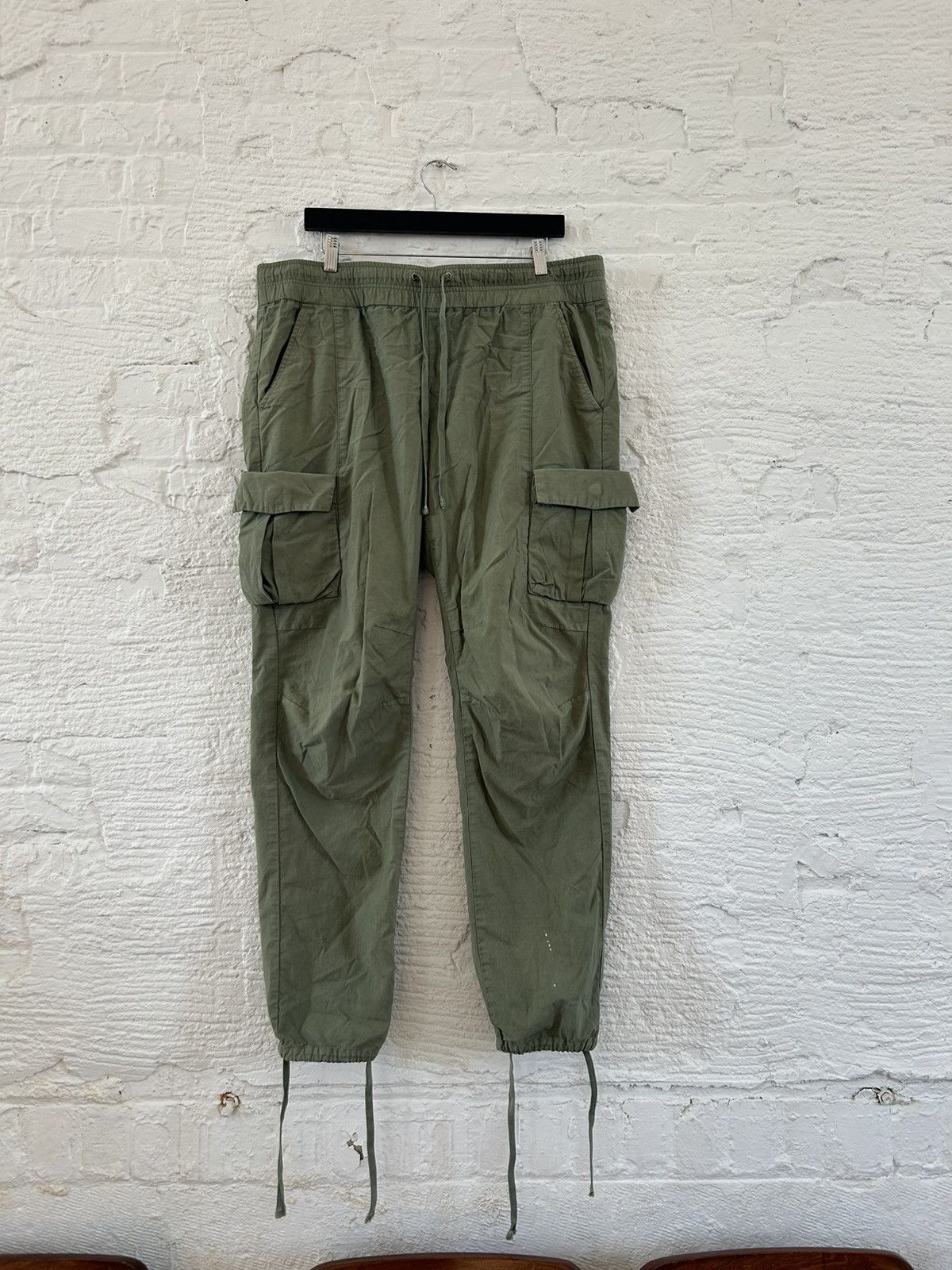 image of John Elliott Green Cargo Pant Size Xl, Men's