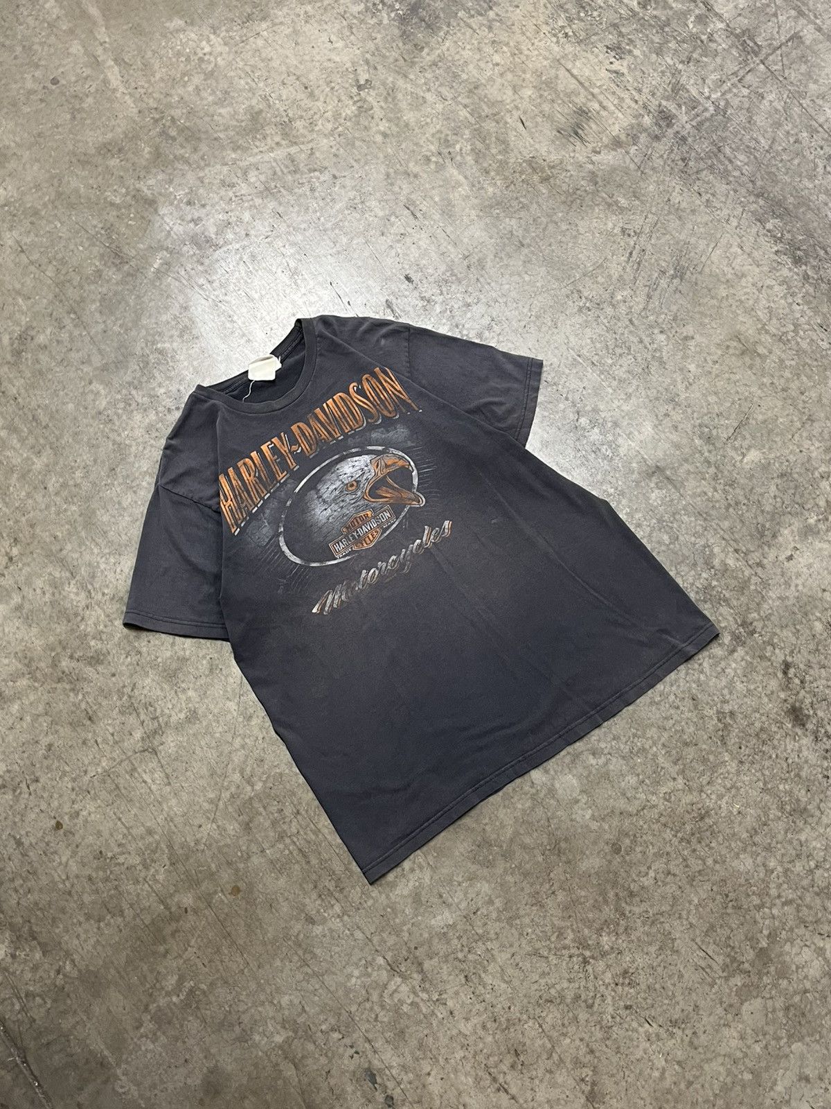 Harley Davidson × Vintage Harley Davidson vintage sun faded graphic tee hype rare Size US XL / EU 56 / 4 - 1 Thumbnail
