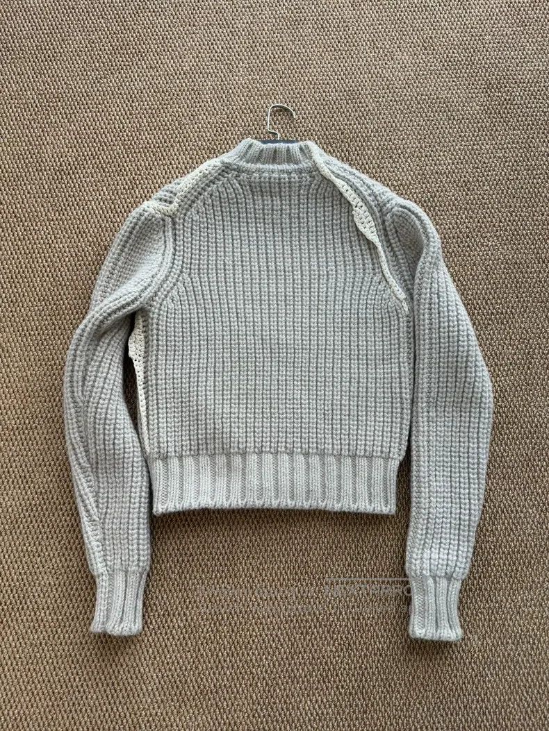 Jil Sander Jil Sander size 36 Light grey striped turtleneck sweater Size S / US 4 / IT 40 - 5 Thumbnail