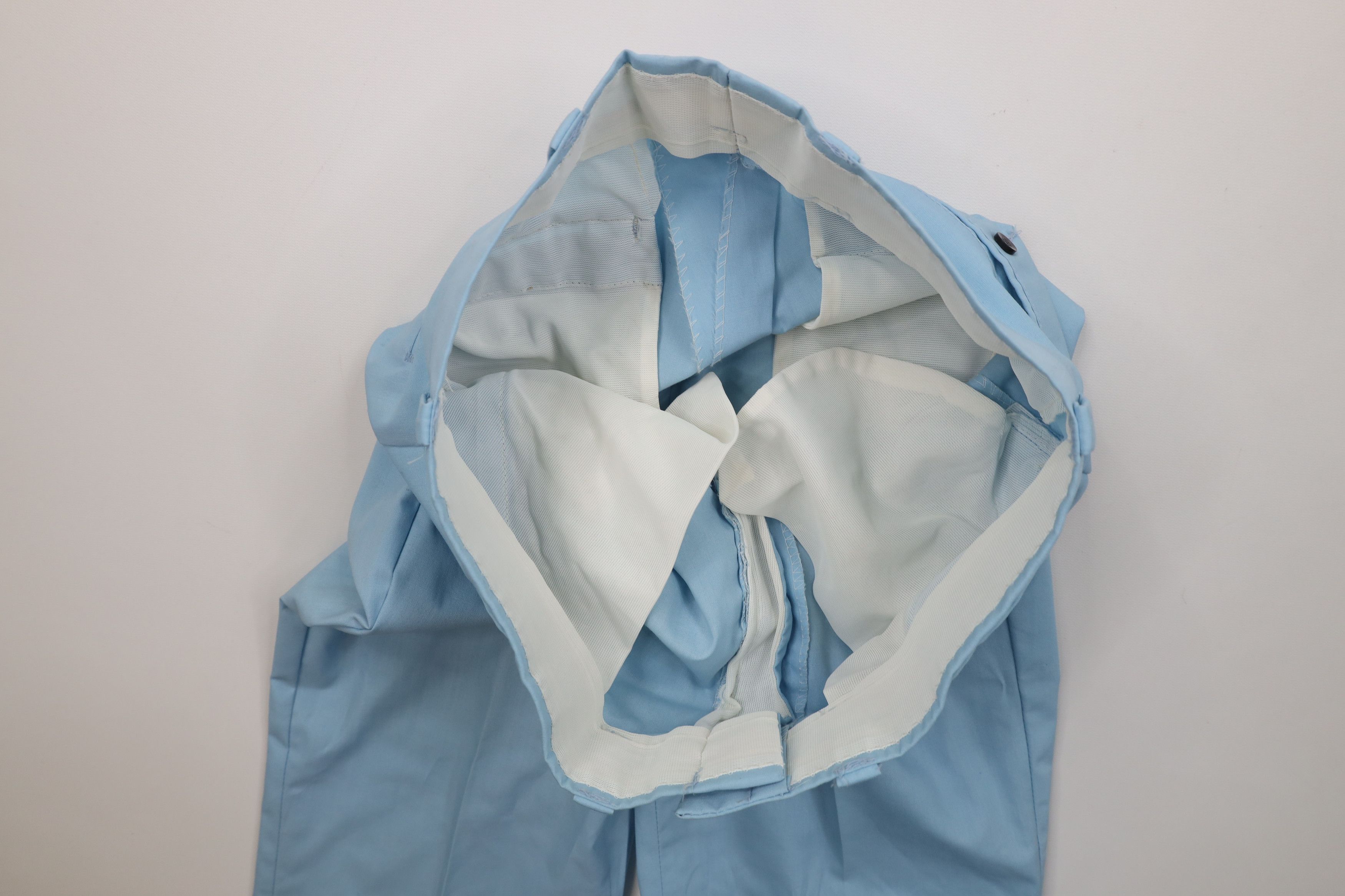 Vintage Vintage 70s Streetwear Wide Leg Chino Pants Carolina Blue US Size US 30 / EU 46 - 8 Thumbnail