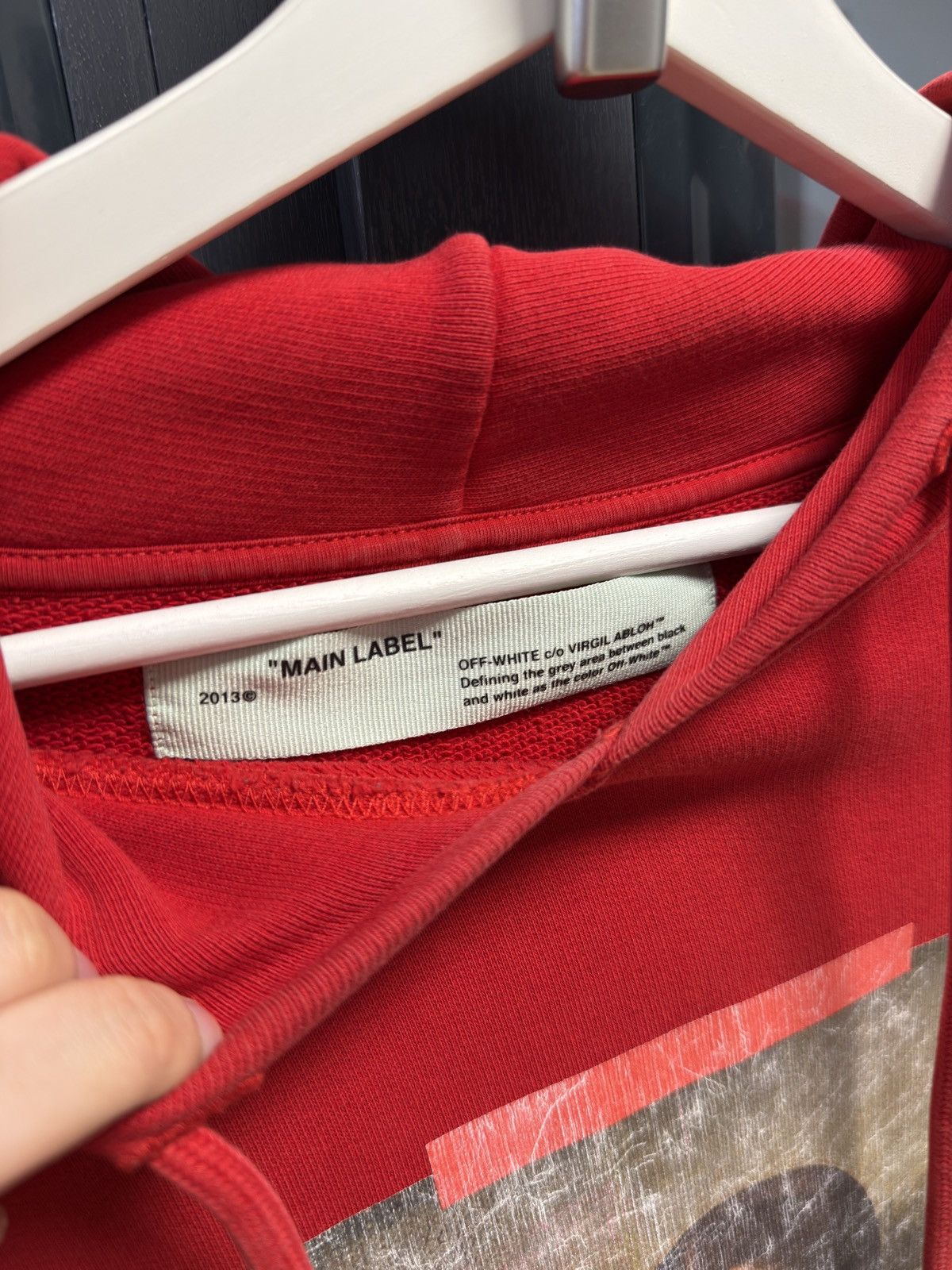 Off-White OFF-WHITE Monalisa RED Hoodie Size US S / EU 44-46 / 1 - 4 Thumbnail