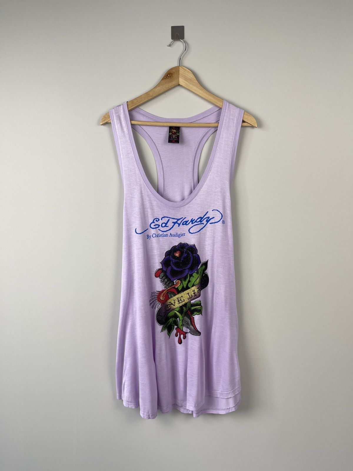 Ed Hardy × Vintage Vintage Y2k Ed Hardy by Christian Audigier Blouse Size M / US 6-8 / IT 42-44 - 1 Thumbnail