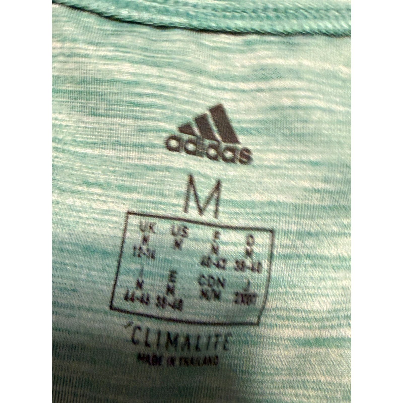Adidas Adidas Shirts Women's Size Medium Green Short Sleeve V-Neck Athletic Wear Shirt Ladies Medium Green V-Neck Short Sleeve Athletic Wear Size M / US 6-8 / IT 42-44 - 3 Thumbnail
