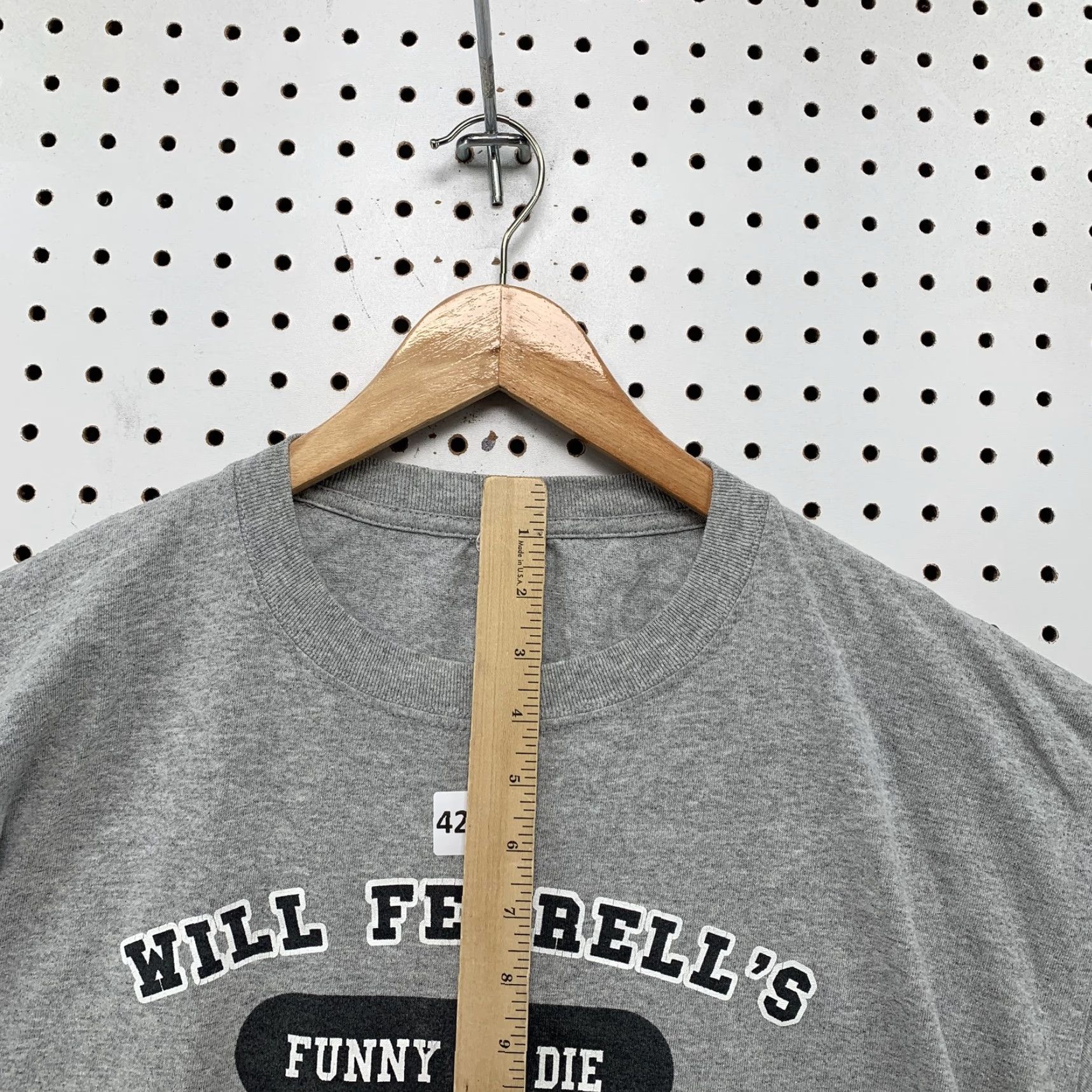 Gildan VINTAGE Will Ferrell Funny Or Die Comedy Tour Shirt Mens 2XL Gray Size US XXL / EU 58 / 5 - 5 Thumbnail