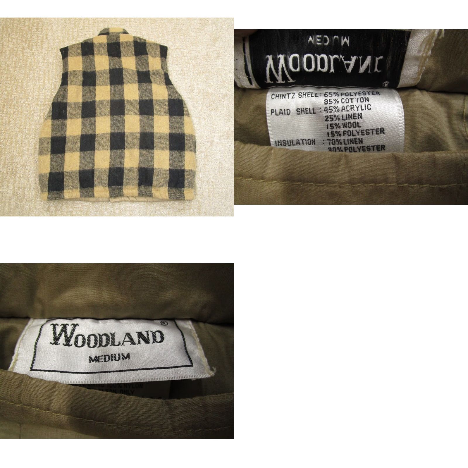 Vintage VINTAGE Woodland Hunting Vest Men M Brown Reversible 80s Outdoor Pockets Insulated Lined Zip/Belted Style: Biker Size US M / EU 48-50 / 2 - 8 Thumbnail