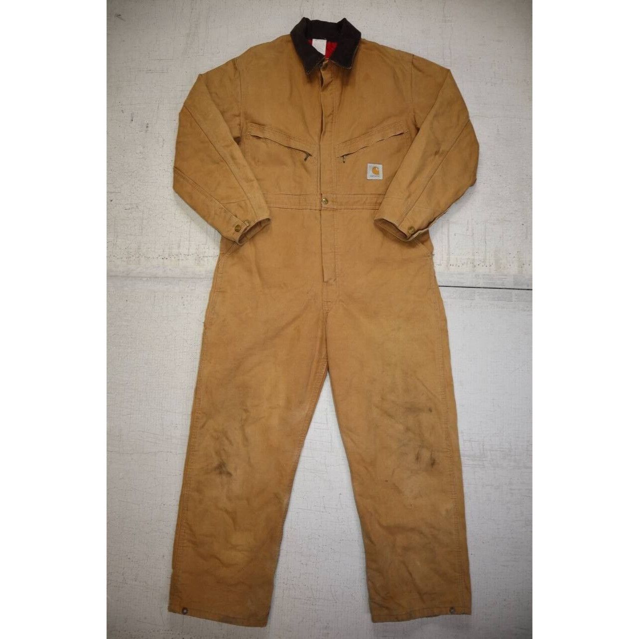 Carhartt Vintage Carhartt Coveralls Red Quilted USA made RN 14806 Size US 44 / EU 60 - 1 Thumbnail