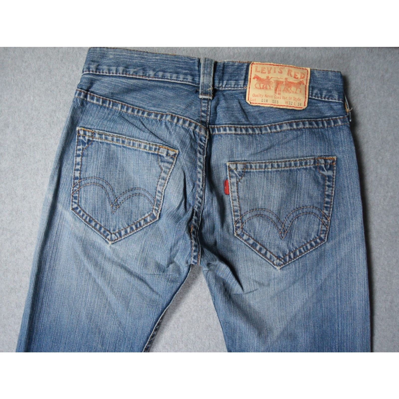 Levi's VINTAGE Levi's Jeans 32x34 Blue Denim Pants Straight Regular Button Fly Casual Levi's 500 Series Mens 5-Pocket Design Denim Blue Straight Mens Size US 32 / EU 48 - 2 Thumbnail
