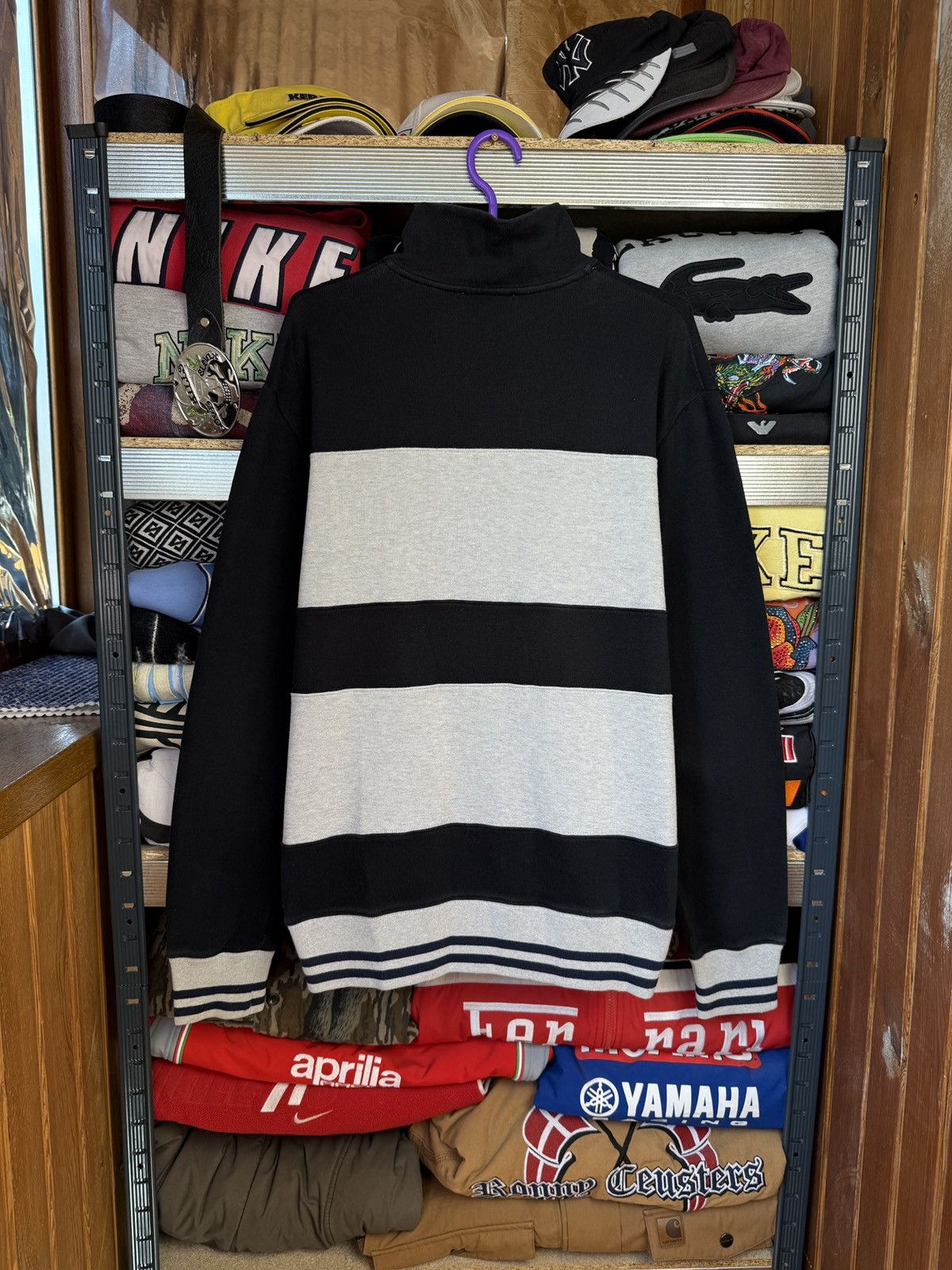 Vintage 90s Yves Saint Laurent Vintage Zip Sweatshirt Size US L / EU 52-54 / 3 - 2 Thumbnail