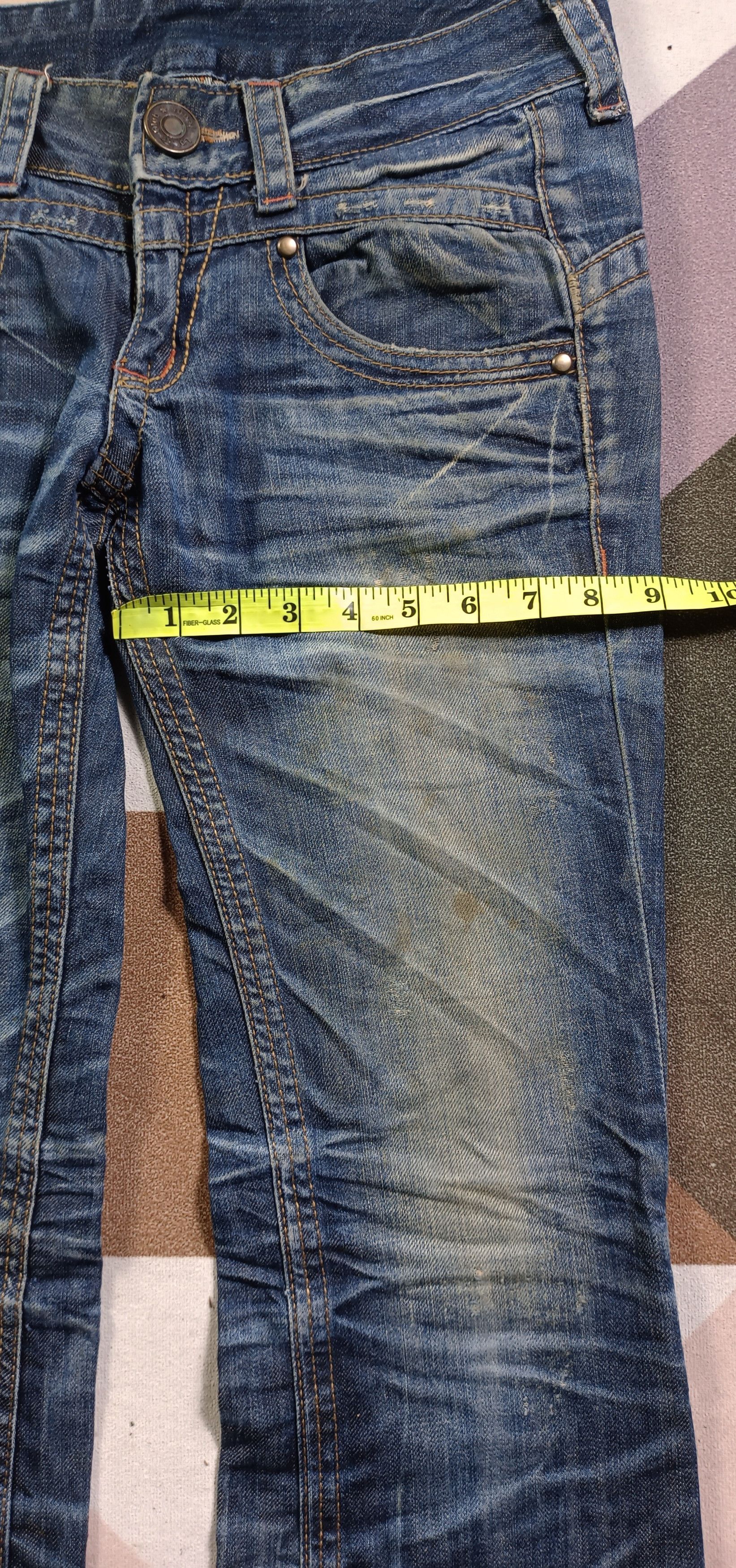 If Six Was Nine 🔥🔥LOLITA Exotic Vtg Denim Super Flare Distressed Jeans Size US 31 - 20 Thumbnail