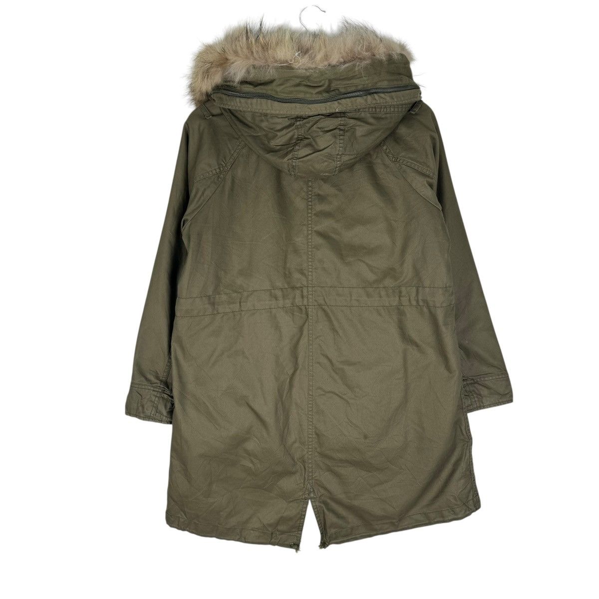 If Six Was Nine ☀️COEN FUR HOODIE FISHTAIL JACKET Size M / US 6-8 / IT 42-44 - 7 Thumbnail