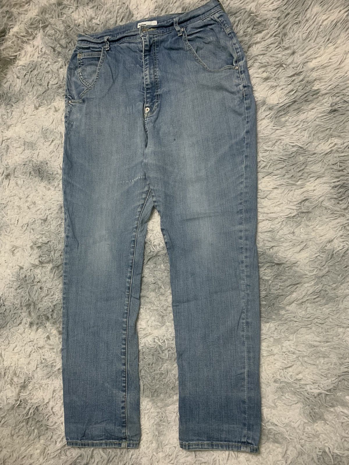 Issey Miyake × Japanese Brand × Ne-Net RARE ISSEY MIYAKE DENIM BUCKLE BACK Size US 31 - 4 Thumbnail