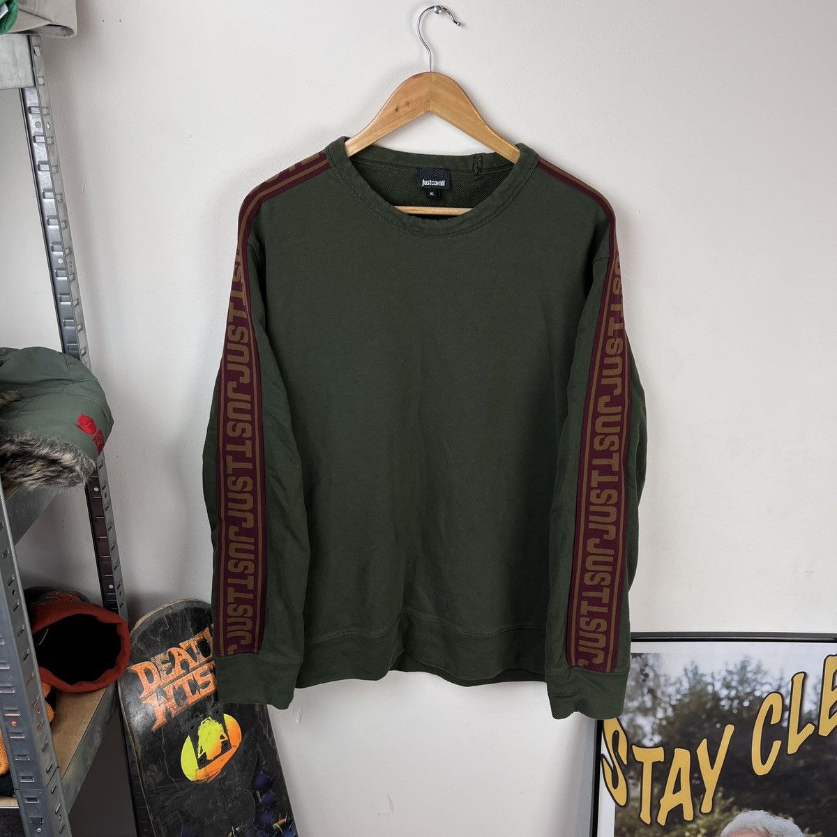 Just Cavalli Vintage Sweatshirt Just Cavali Rare Luxury Avant Garde Y2k Size US XL / EU 56 / 4 - 1 Thumbnail