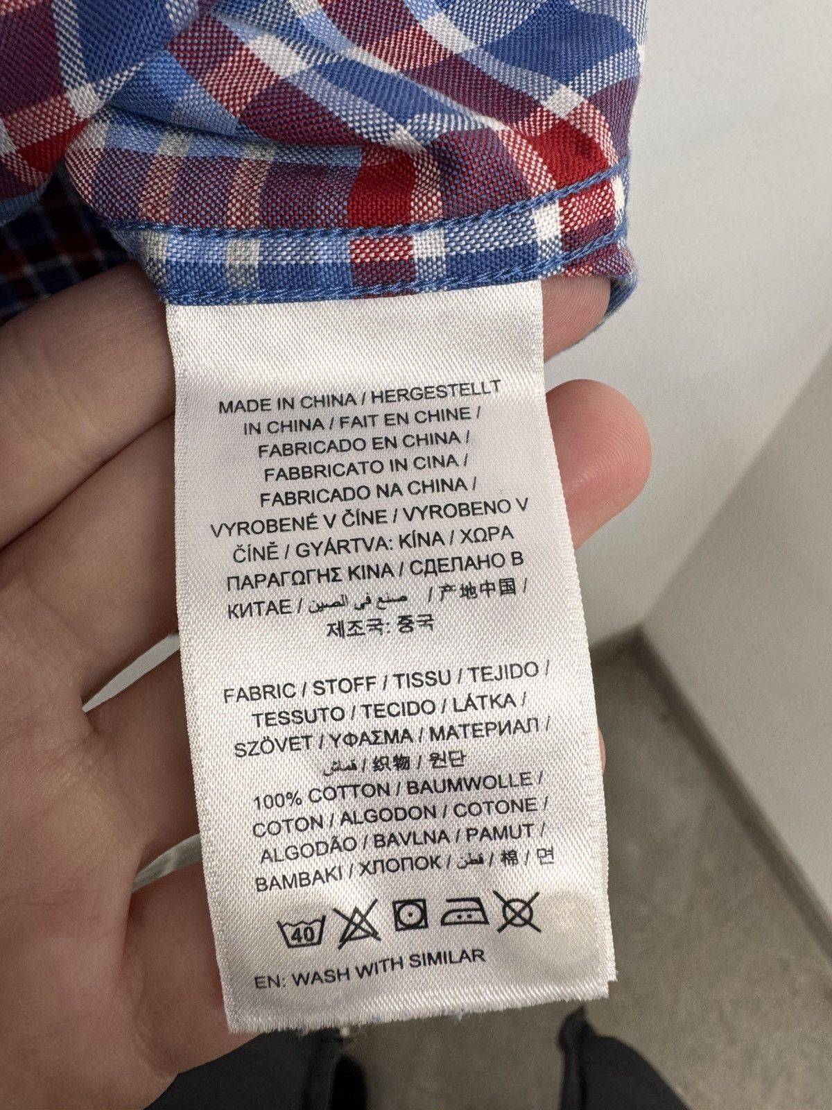 Gant Gant Men Classic Plaid Cotton Button Up Shirt Blue Size XL Size US XL / EU 56 / 4 - 6 Thumbnail