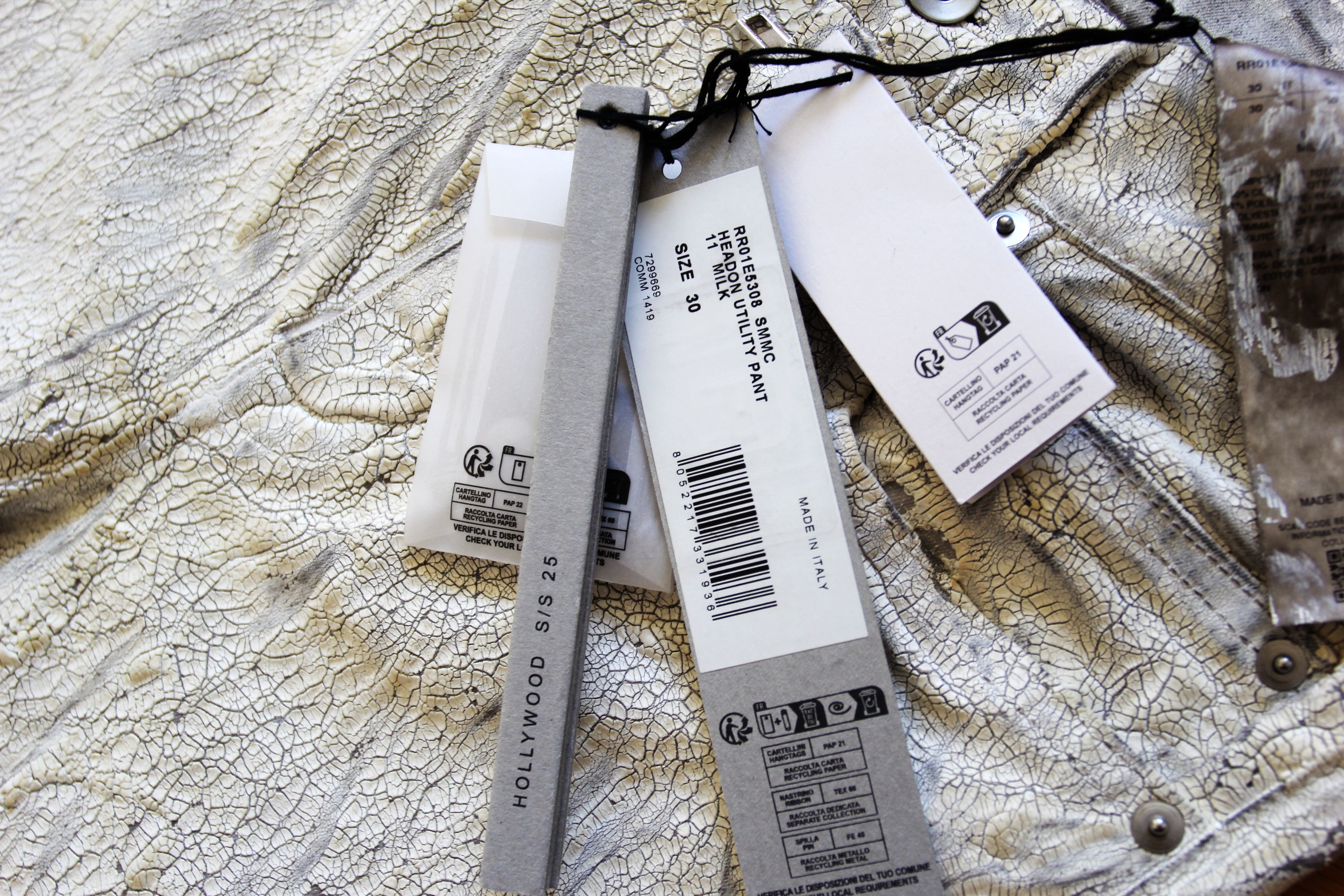 Rick Owens BNWT SS25 RICK OWENS "HOLLYWOOD" HEADON UTILITY PANTS 30 Size US 30 / EU 46 - 9 Thumbnail