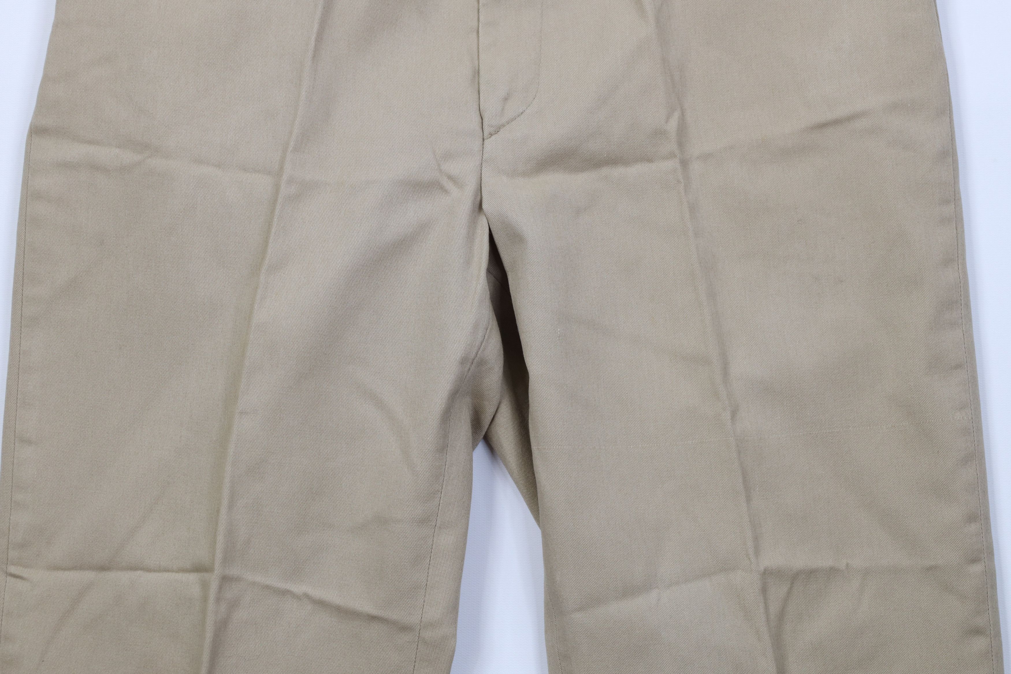 Vintage Vintage 70s Streetwear Wide Leg Chino Pants Trousers Tan Size US 34 / EU 50 - 3 Thumbnail