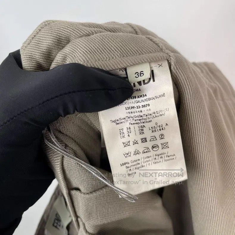 Fendi Fendi Military green pocketed half-skirt Size 24" / US 00 / IT 34 - 8 Thumbnail