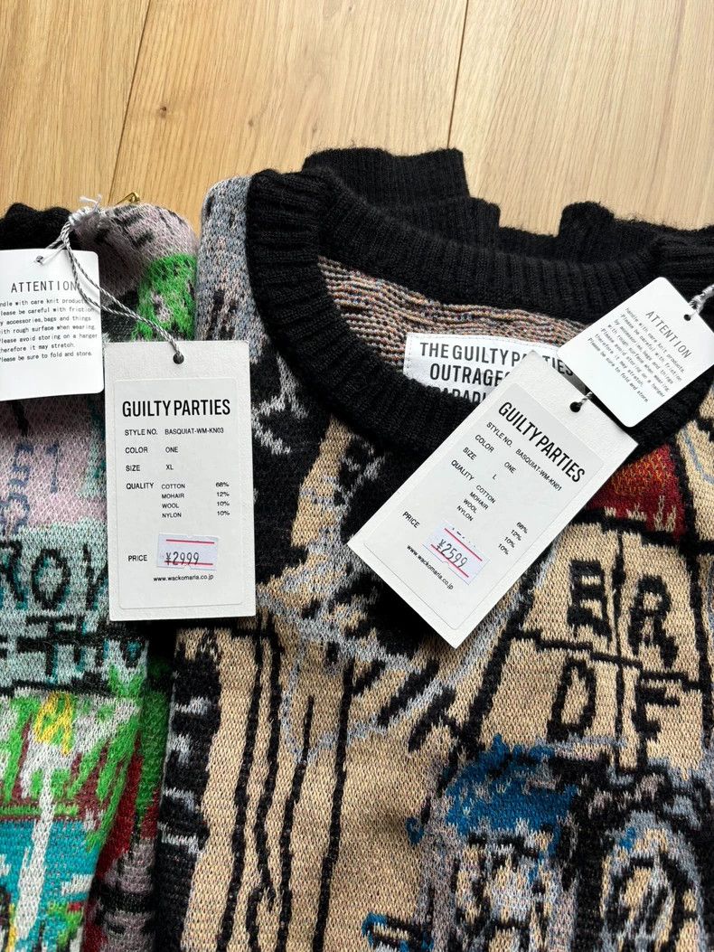 Wacko Maria Wacko Maria BASQUIAT Nissan Basquiat Graffiti Circle Size US XL / EU 56 / 4 - 9 Thumbnail