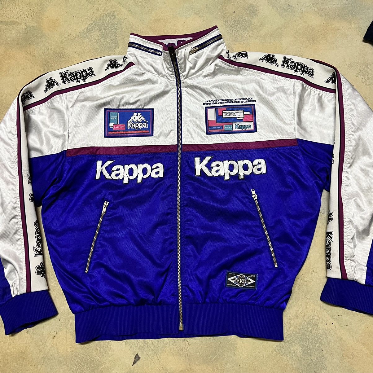 Kappa Vintage Kappa Side Tape Big Logo Zipper Sweater Size US L / EU 52-54 / 3 - 4 Thumbnail