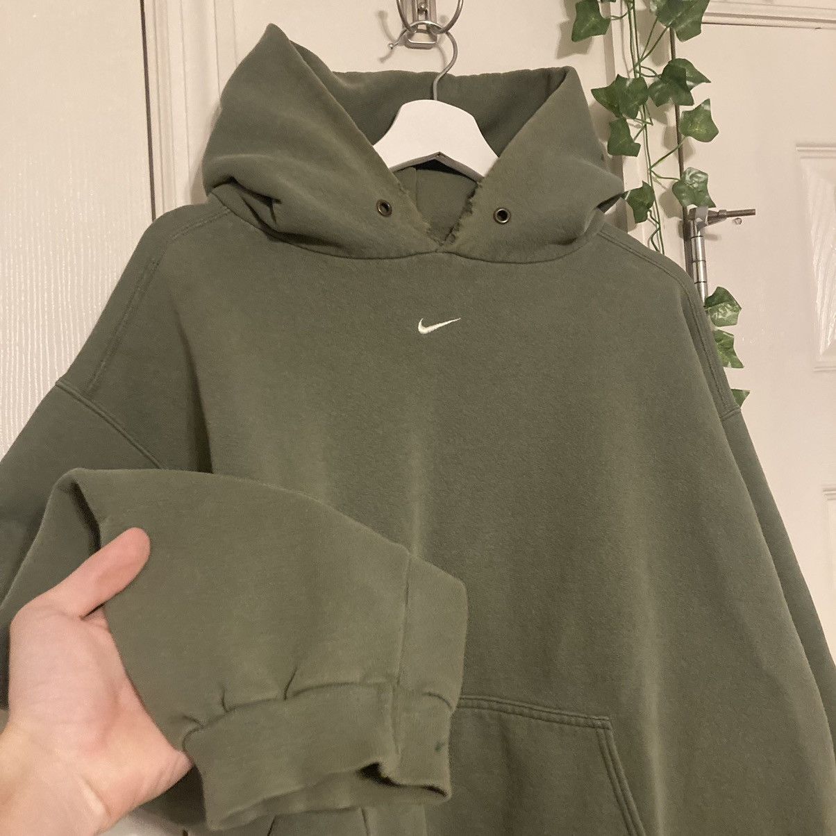 Nike Vintage 90s Made in USA Center Swoosh Hoodie Size US XXL / EU 58 / 5 - 1 Thumbnail