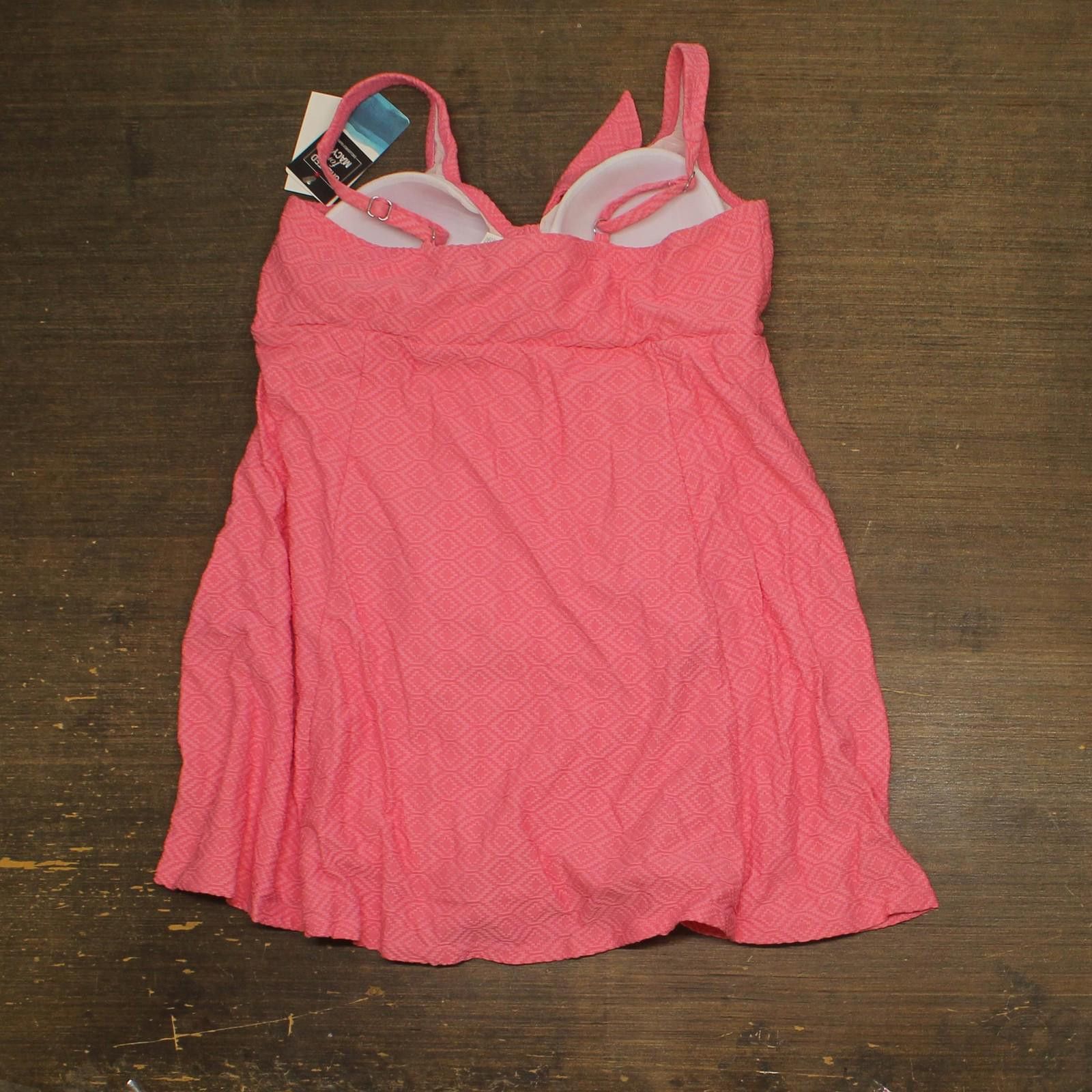 Other Swim Solutions Tie-front Swimdress One Piece Guava Pink 18 Size ONE SIZE - 2 Thumbnail