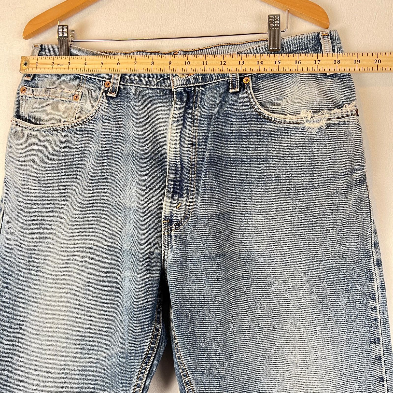Levi's VTG Levis 505 Jeans Mens 38x30 Blue Straight USA Y2k Denim Size US 38 / EU 54 - 5 Thumbnail