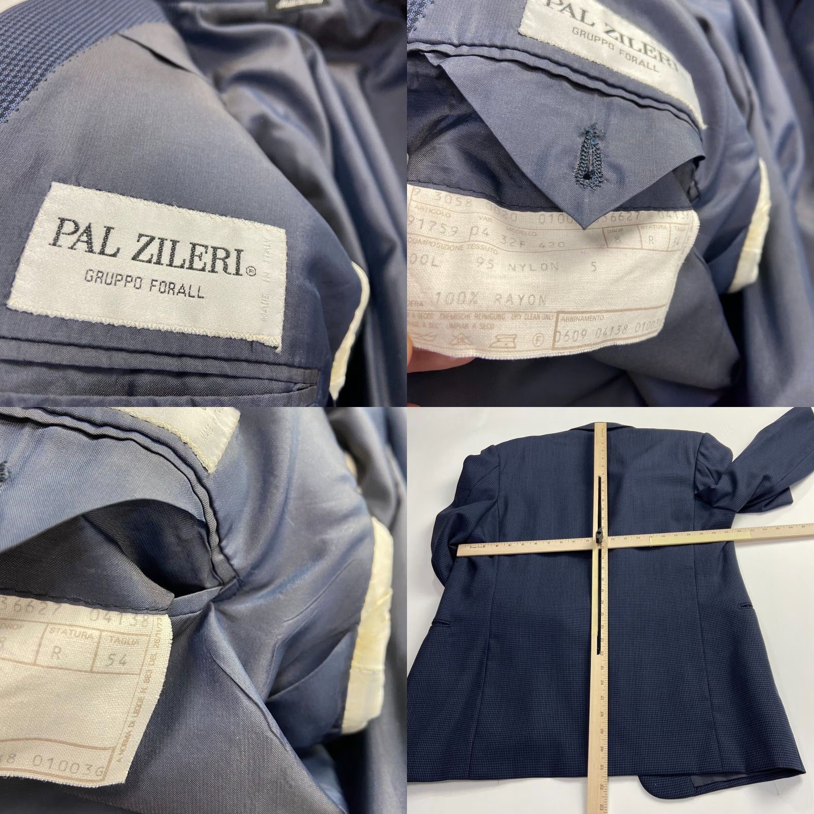Pal Zileri Pal Zileri CERRUTI ITALY 54 Wool Blend One Button Houndstooth Sport Suit Coat Shirt? Size 54R - 9 Thumbnail