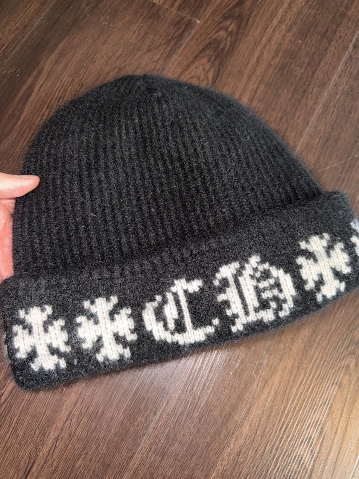 Chrome Hearts Chrome Cashmere Big Daddy Beanie Size ONE SIZE - 3 Thumbnail