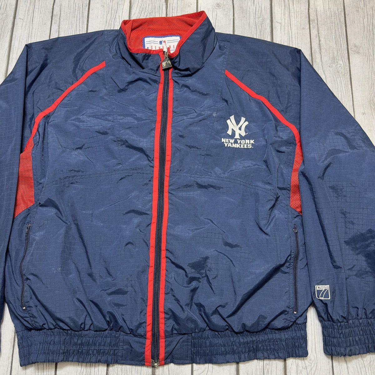 Logo 7 × MLB × Vintage Vintage New York Yankees jacket Size US XXL / EU 58 / 5 - 3 Thumbnail