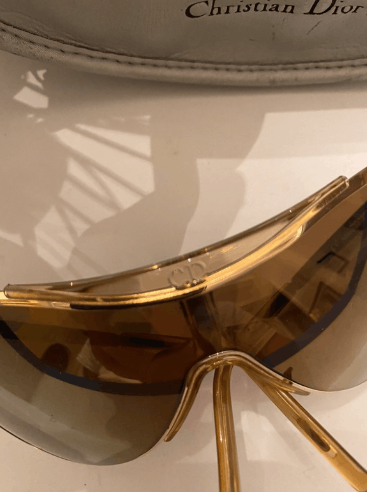 Dior Christian Dior Sunglasses Rodeo Drive Shield Mask Vintage Size ONE SIZE - 2 Thumbnail