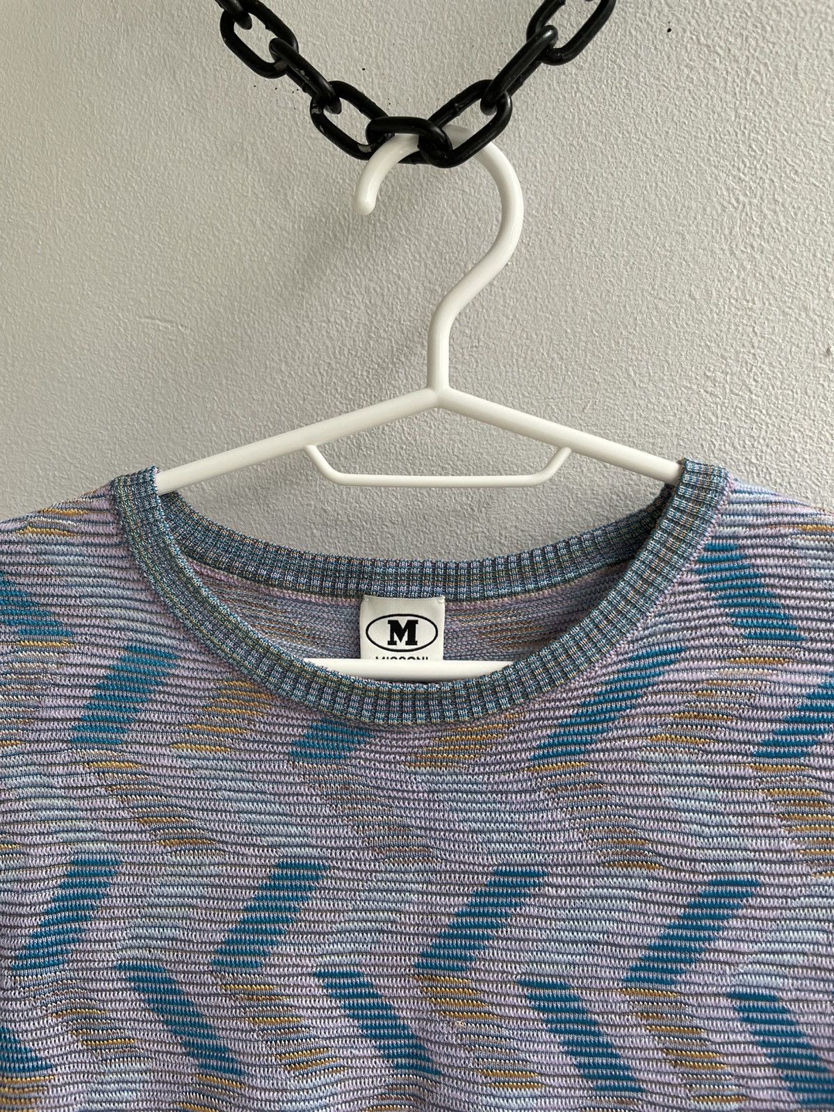 Missoni MISSONI Textured Thin Knit Pullover Sweater Top Long Sleeve Size L / US 10 / IT 46 - 3 Thumbnail