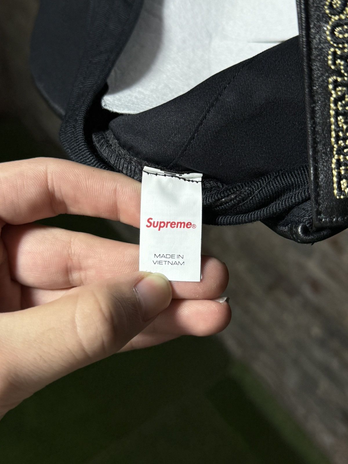 Supreme Supreme New York Black Leather 6-Panel Hat Size ONE SIZE - 3 Thumbnail
