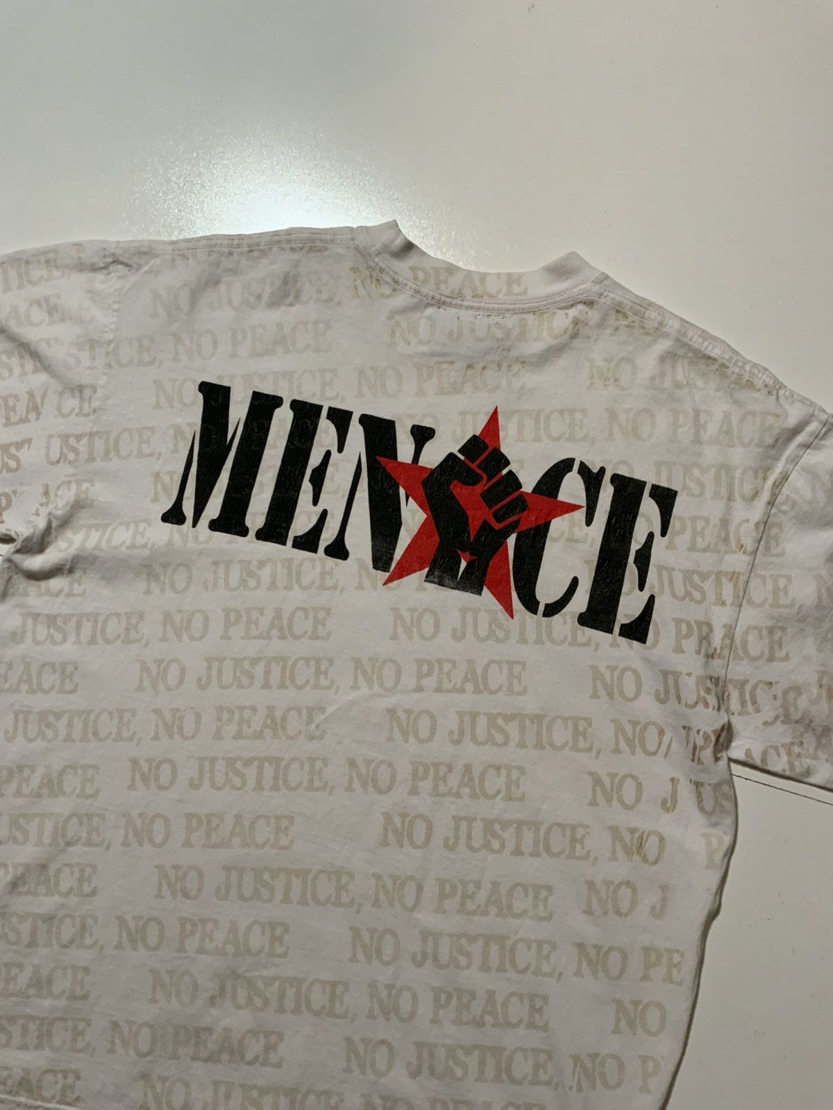 Menace Menace Los Angeles No Justice No Peace AOP Fist Star T-Shirt Size US M / EU 48-50 / 2 - 9 Thumbnail