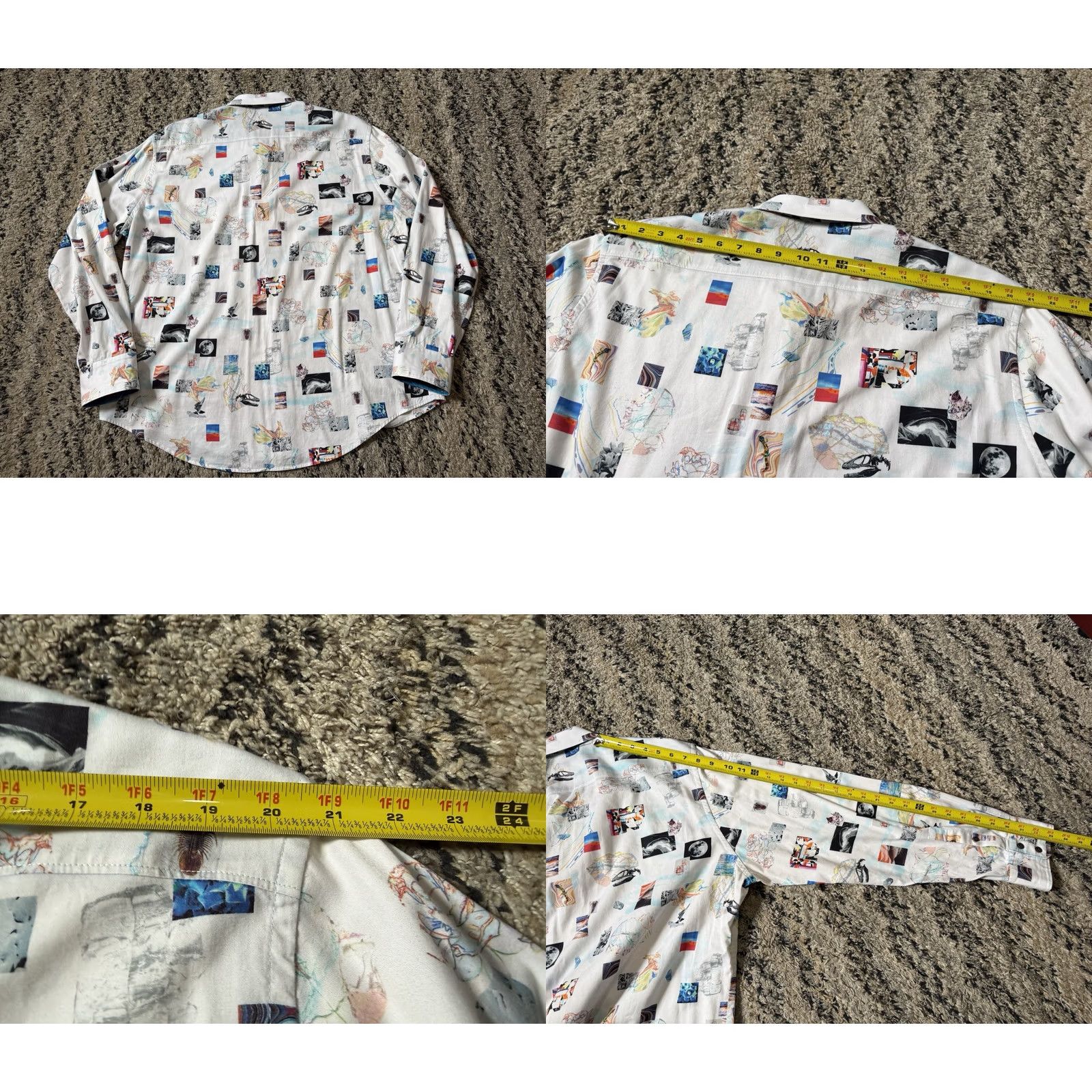 Robert Graham Robert Graham Space Exploration EMBROIDERED Patchwork Badland Flip Cuff Button-Up Shirt 2XL Multicolor Mens Size US XXL / EU 58 / 5 - 9 Thumbnail