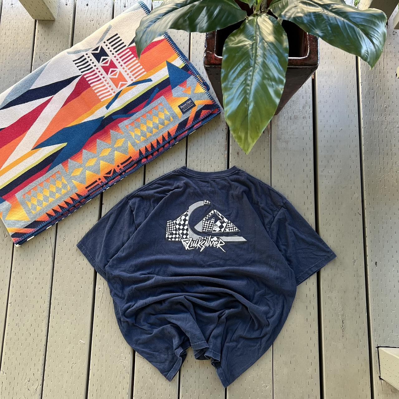 Quiksilver × Vintage Vintage Quiksilver Tee Size US XL / EU 56 / 4 - 2 Thumbnail