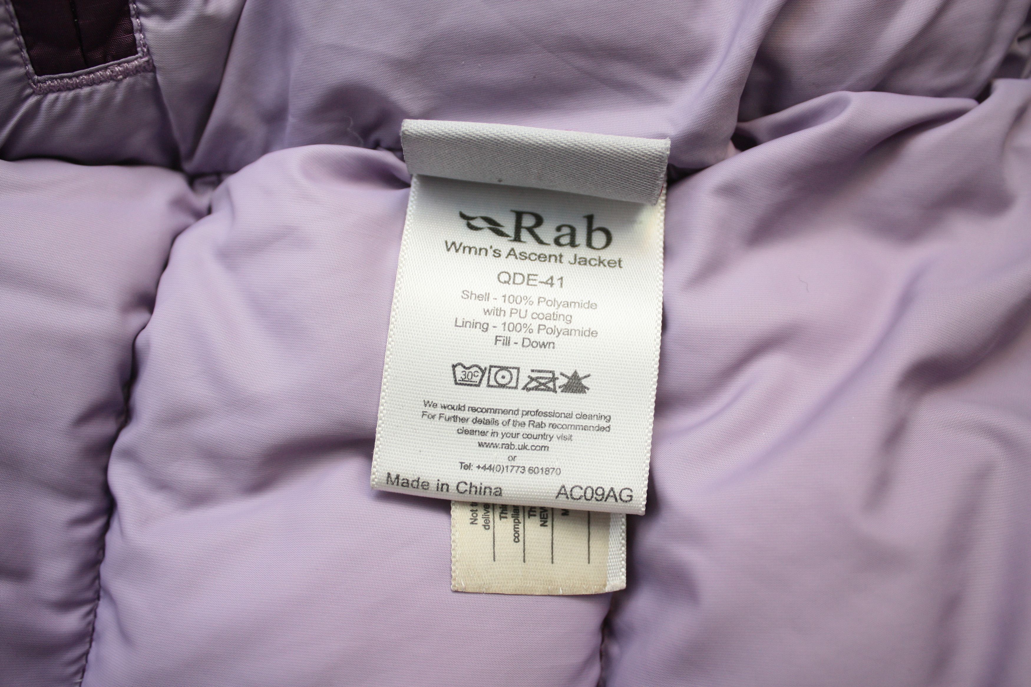 Rab Rab Wmn's Ascent Jacket Pertex Purple Medium Size M / US 6-8 / IT 42-44 - 7 Thumbnail