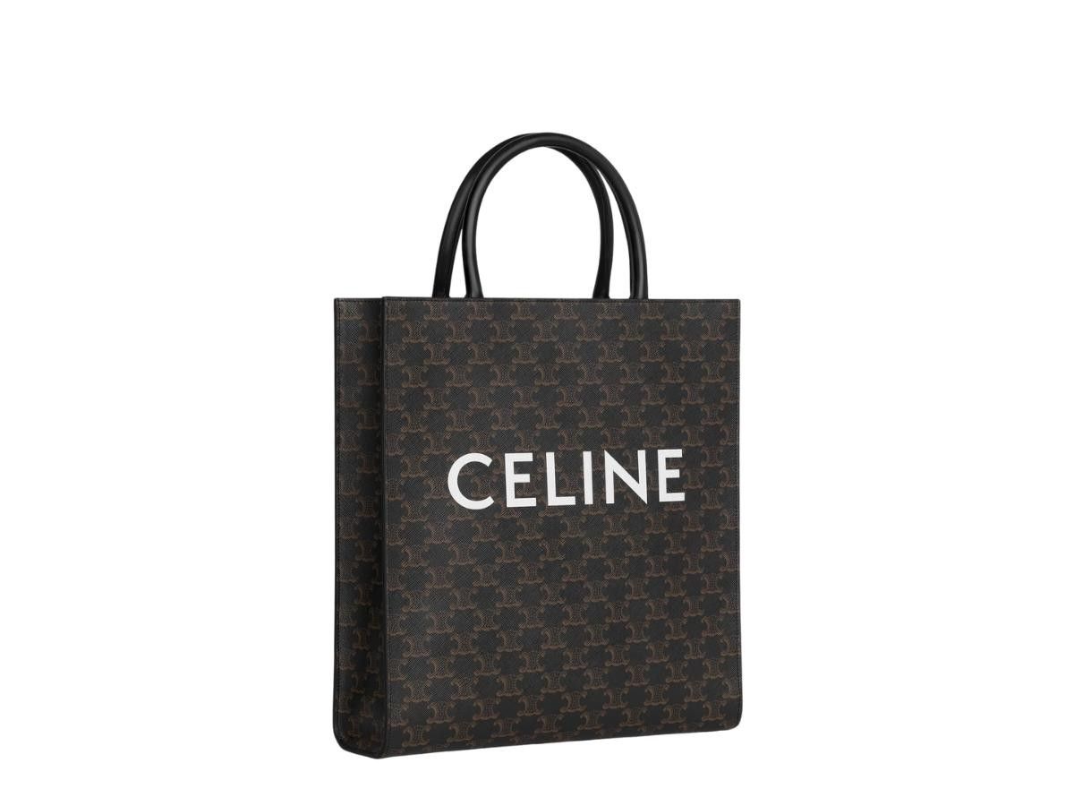Celine o1w1db10426 Size: OS/Medium Vertical Cabas in Black/Brown Size ONE SIZE - 3 Thumbnail