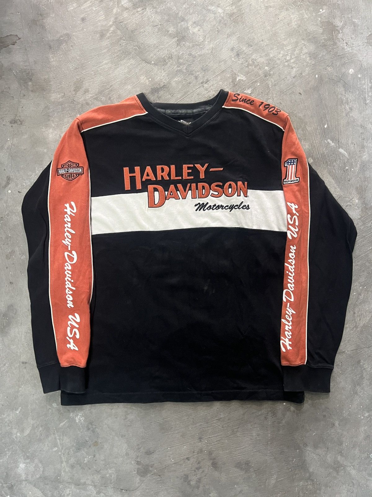 Harley Davidson Harley Davidson Motorcycles Embroidered Logo Long Sleeve Size US M / EU 48-50 / 2 - 1 Thumbnail