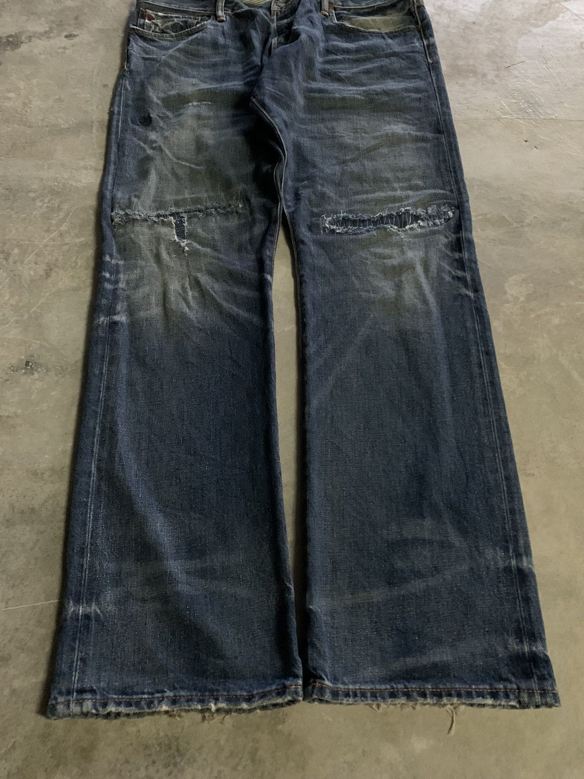 Polo Ralph Lauren × Vintage polo ralph lauren varick slim straight patchwork style jeans Size US 39 - 15 Thumbnail