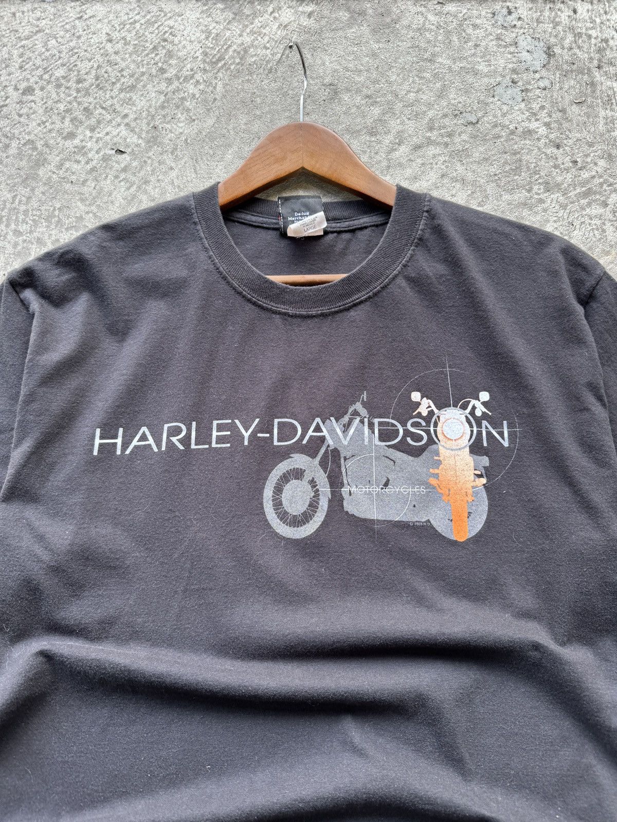 Harley Davidson × Vintage Vintage Harley Davidson black streetwear graphic print tee Size US L / EU 52-54 / 3 - 2 Thumbnail