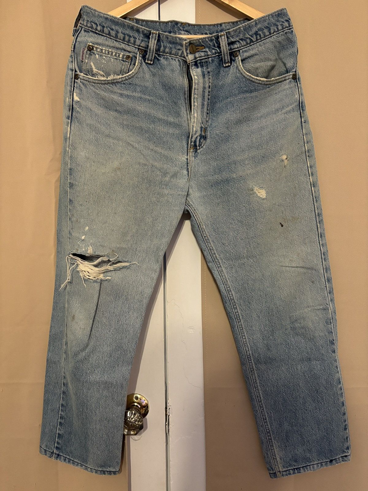 Carhartt × Vintage Vintage Distressed Baggy Carhartt Jeans Size US 32 / EU 48 - 1 Thumbnail