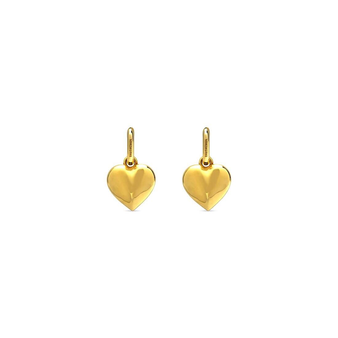 Balenciaga o1mt1gz1224 Size: OS / BB Icon Heart Earrings in Gold Size ONE SIZE - 2 Thumbnail